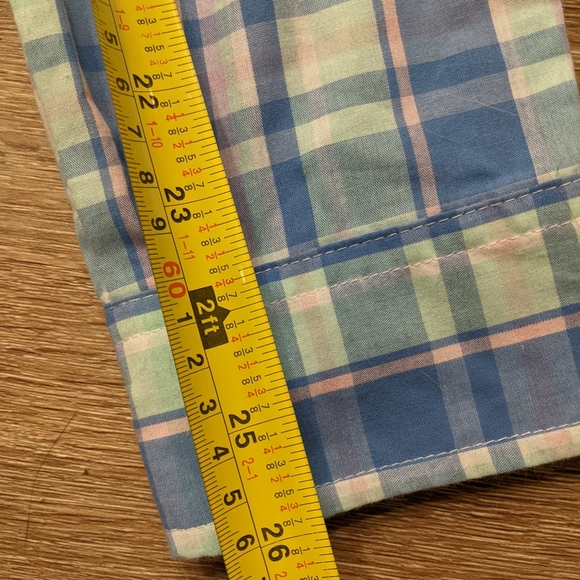 Chaps button down long sleeve shirt size XL blue green pink and purple - Picture 7 of 9